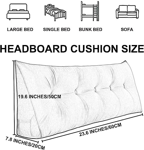 COZMAX Reading Pillow with Detachables and Zipper