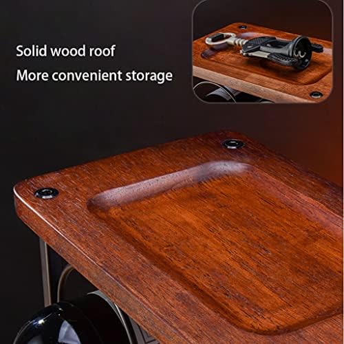 OXOAMP Freestanding Wine Rack with 6 Bottles and 2 Glass Holder
