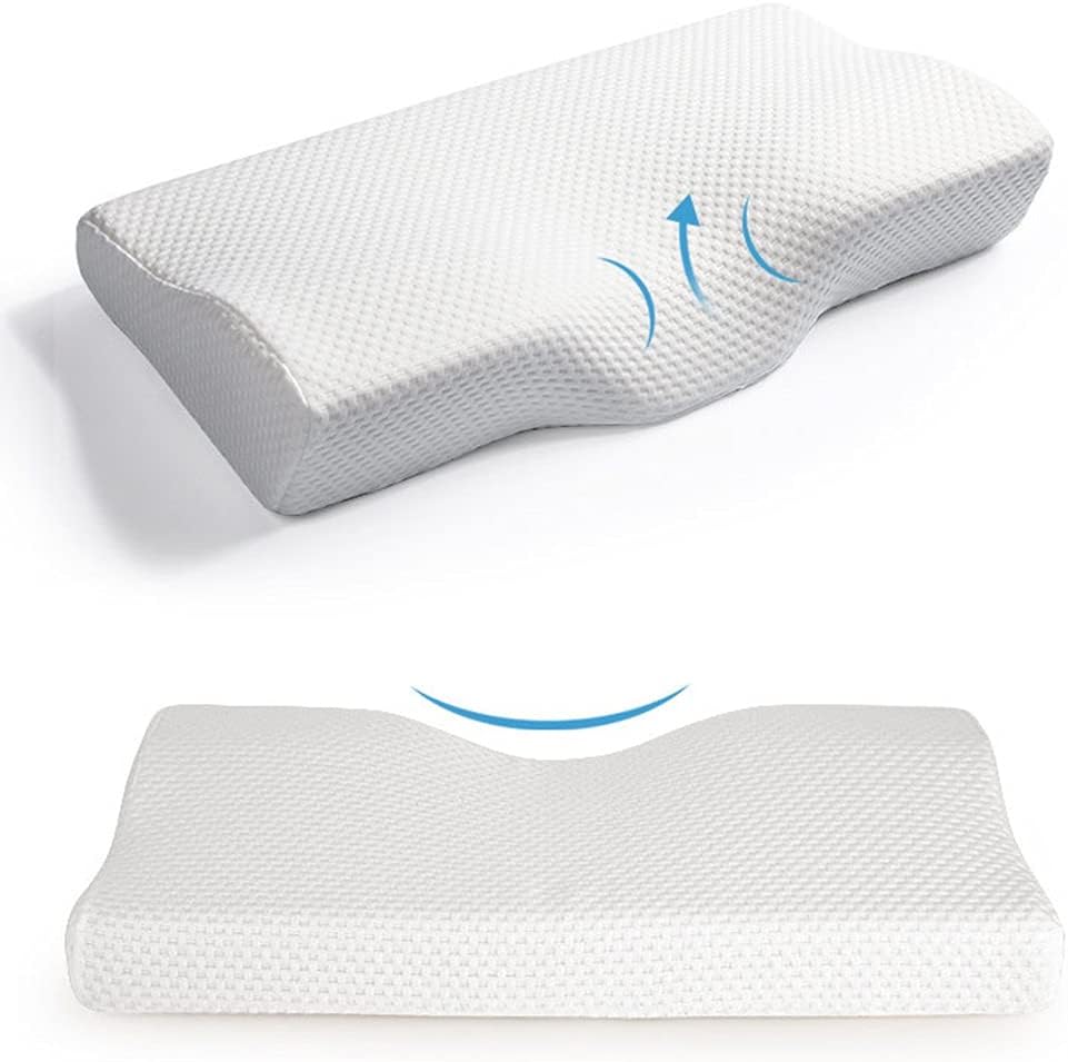 Ergonomic Memory Foam Neck Pillow with Butterfly Shape