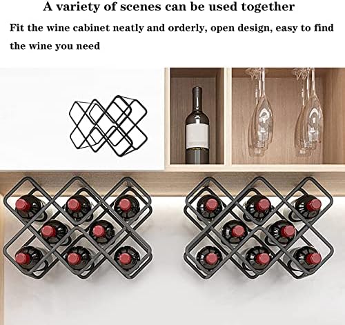 QHCS Modern Aluminum Wine Rack 5 Bottles
