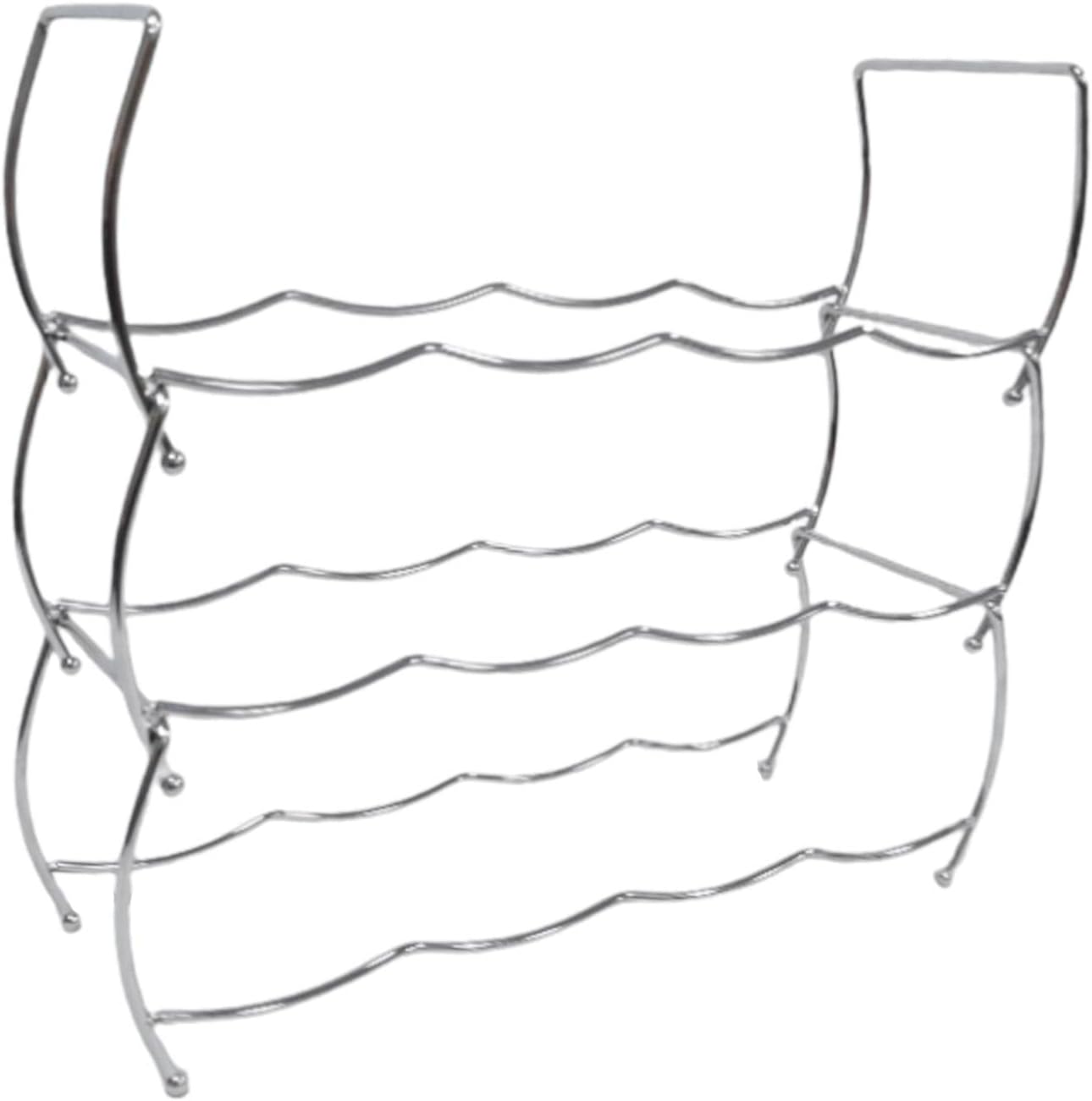 Iron Wine Rack with 3 Tiers for Home Storage