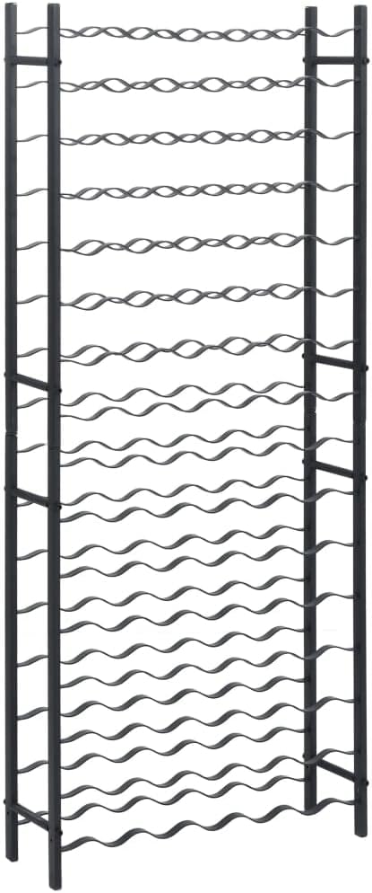 vidaXL Iron Wine Rack 96 Bottle Capacity