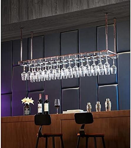 XONJEMU Adjustable Iron Ceiling Wine Rack