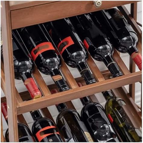OXOAMP Freestanding Wine Rack with Wheels