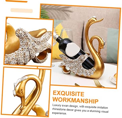 Ciieeo Resin Swan Wine Holder Elegant Display Stand