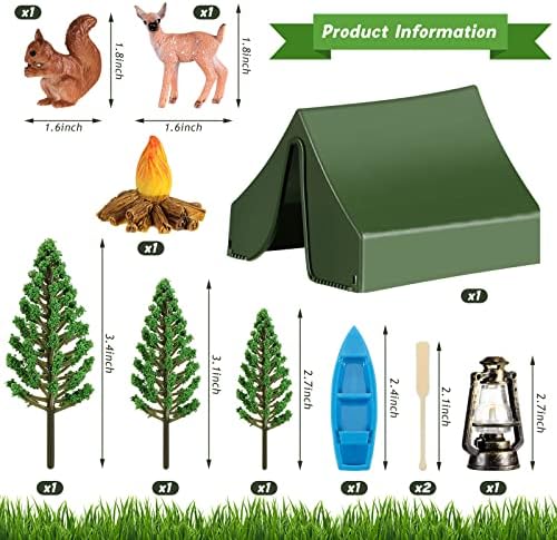Yookeer 11 Pcs Camping Cake Topper Set 1