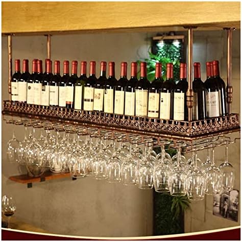 ALDEPO Wall-Mounted Wine Racks 150x35cm Bronze Tilted Straight