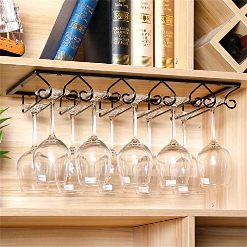CGF Wall-Mounted Wine Rack Organizer Black 3040506070x23x6cm