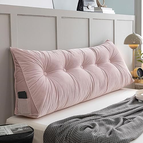 COZMAX Tufted Button Headboard Pillow - Pink Single Size