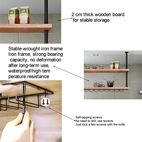KOHARA Wall-Mounted Wine Rack with Floating Shelves 1