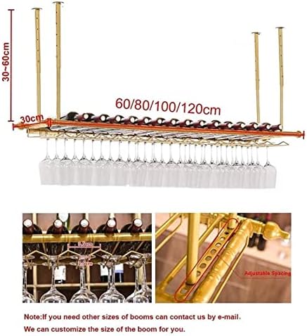 KOHARA Adjustable Wall Wine Rack with Glass Holder