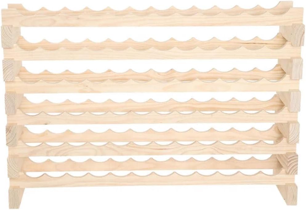72 Bottle Wine Rack 12 Wide Dark Stain