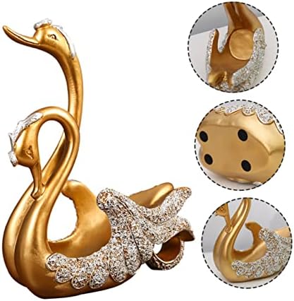 Ciieeo Resin Swan Wine Holder Elegant Display Stand