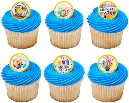 Despicable Me Minions Cupcake Rings 24 Pack