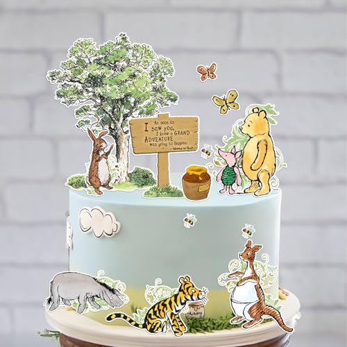 Winnie Cake Toppers 13pcs Baby Shower Decorations