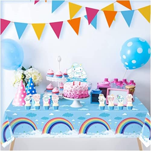 25 Pcs Cinnamoroll Cake Toppers Birthday Decor Set