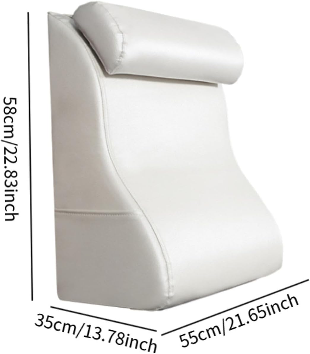 Ergonomic Headboard Wedge Pillow for Travel and Sleep