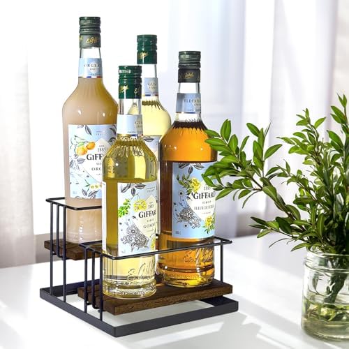 J JACKCUBE DESIGN 2 Tier Syrup Bottle Holder Rack