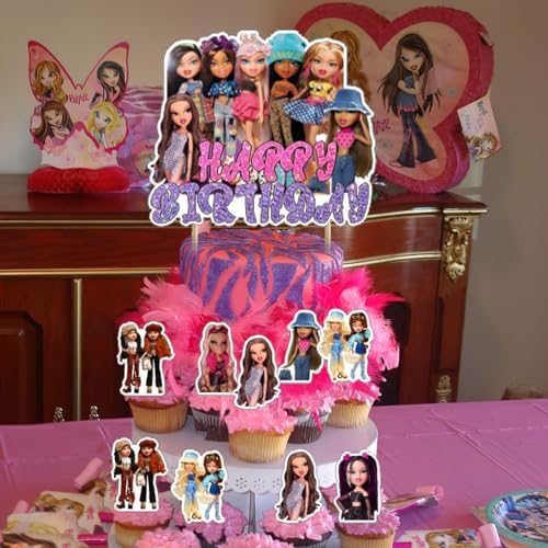 Brat Girl Party Decorations Set with Banner and Balloons