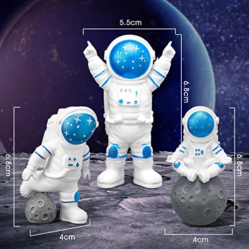 Epakh 24 Pcs Space Cake Toppers for Birthday Parties