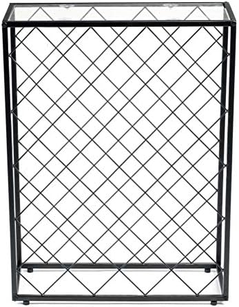 MaGiLL 32-Bottle Freestanding Wine Rack with Glass Top