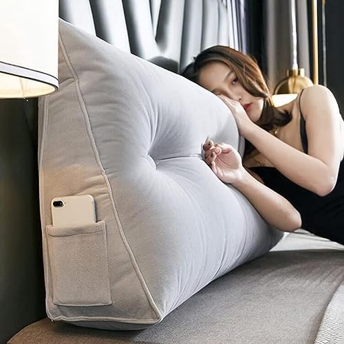 COZMAX Velvet Reading Wedge Pillow with Back Support