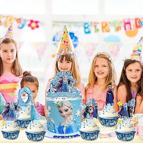 25pcs Ice Cake Toppers for Birthday Party Decorations