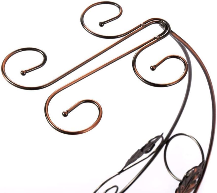 Copper Wine Rack Hanging Glass Holder Bar Stand 1