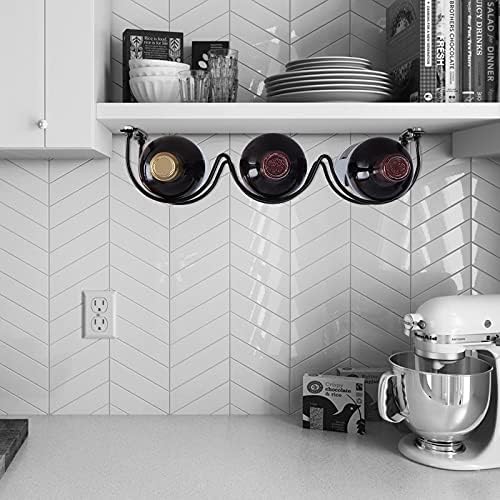 FOMANSH Wall-Mounted Wine Rack - Space-Saving Kitchen Organizer