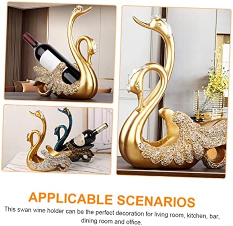 Ciieeo Resin Swan Wine Holder Elegant Display Stand
