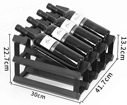 8-Bottle Wooden Wine Rack with Stylish Design 1