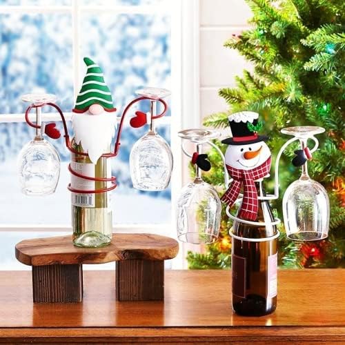 Decka Christmas Wine Glass Holder Freestanding Metal
