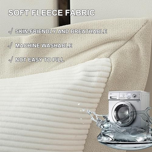 HIOSIEFUO Red Long Back Pillow with Washable Cover