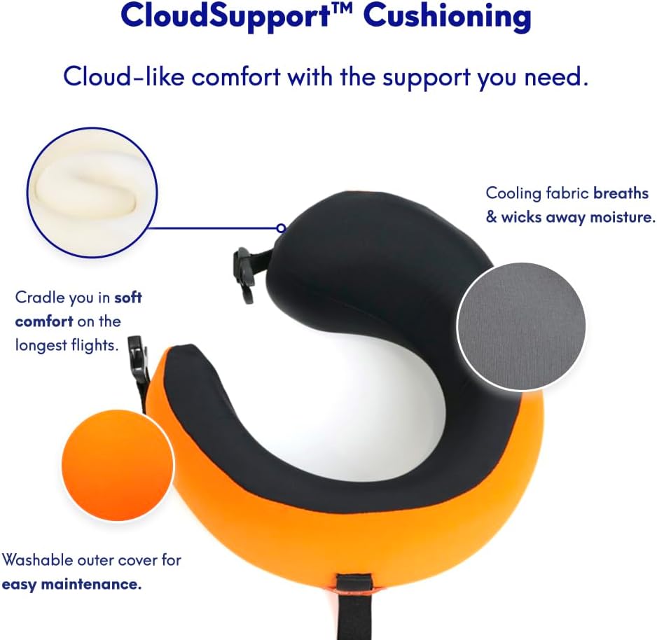 C CUSHION LAB Travel Pillow with 360 Face Cradle