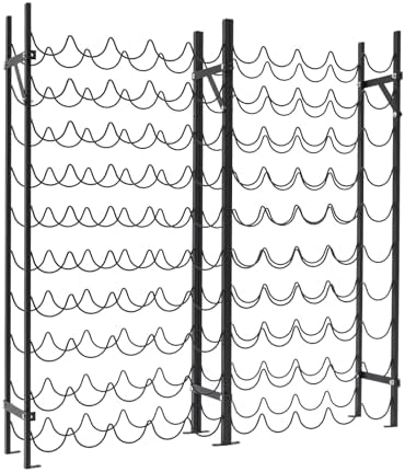 Mignonnememe 10-Tier Freestanding Wine Rack for 100 Bottles