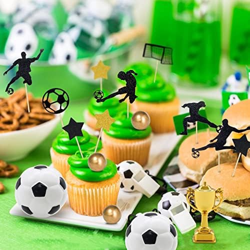 29pcs Soccer Cake Topper - Football Birthday Decorations