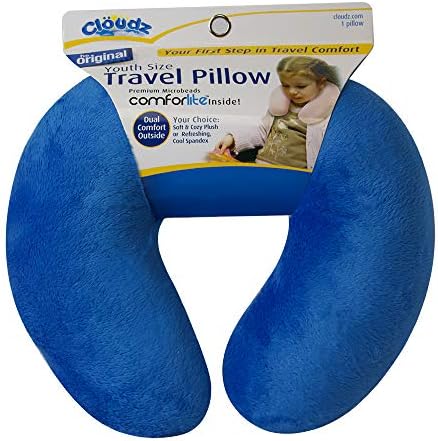 Cloudz Kids Dual Comfort Airplane Neck Pillow - Blue