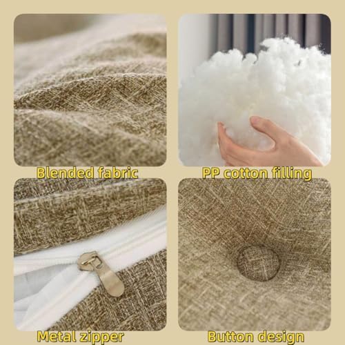 Fashion Headboard Pillow Wedge with Metal Zipper