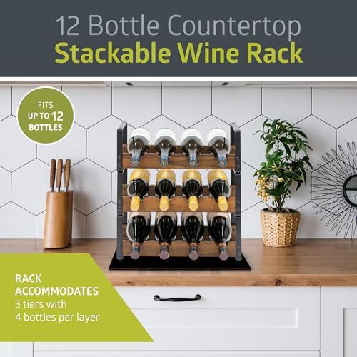 Pearington 12 Bottle Tabletop Wine Rack