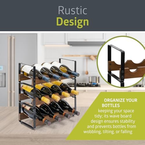 Pearington 12 Bottle Tabletop Wine Rack