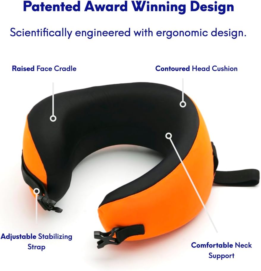 C CUSHION LAB Travel Pillow with 360 Face Cradle