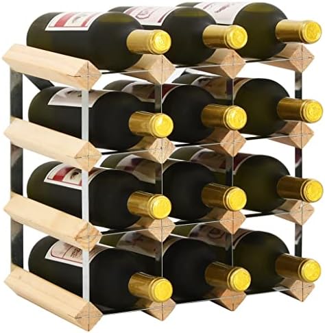 BIGBARLEY Freestanding Wine Rack for 12 Bottles