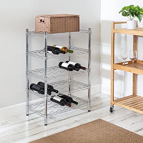 IPPEL 4-Tier Wine Rack for 24 Bottles