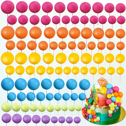 108 Pcs Foam Balloons Cake Topper DIY Decorations
