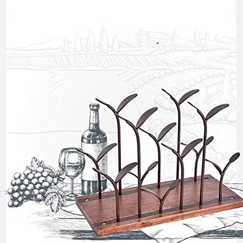 Durable Metal Wine Rack for 6 Bottles Freestanding