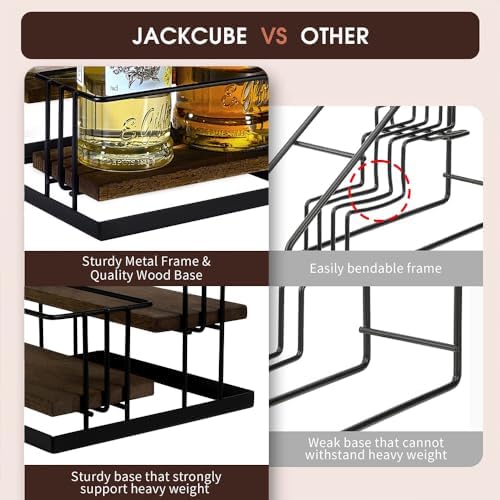 J JACKCUBE DESIGN 2 Tier Syrup Bottle Holder Rack