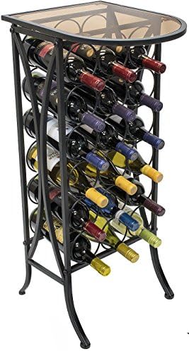 Sorbus Bordeaux Chateau Style Wine Rack Stand Holds 18 Bottles