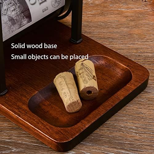 OXOAMP Freestanding Wine Rack with 6 Bottles and 2 Glass Holder