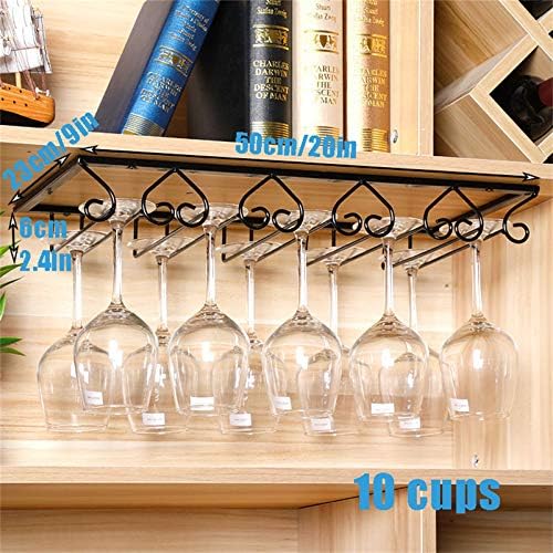 CGF Wall-Mounted Wine Rack Organizer Black 3040506070x23x6cm