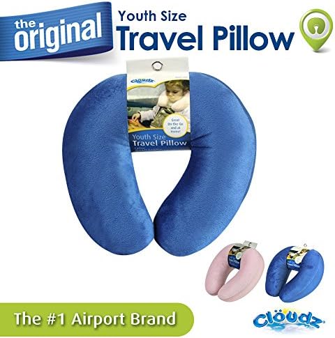 Cloudz Kids Dual Comfort Airplane Neck Pillow - Blue